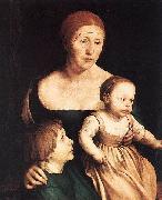 Hans holbein the younger The Artist's Family oil on canvas